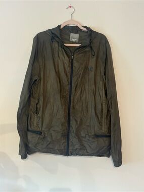Bench Olive Green Hooded Windbreaker Jacket - Bench